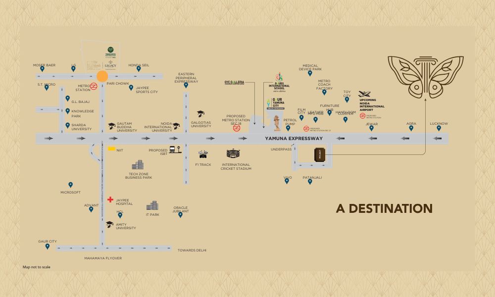 Gaur Chrysalis Location Map